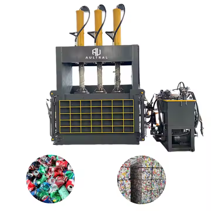 vertical metal baler2